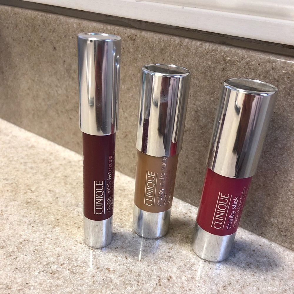 Lot of three Clinique chubby sticks!!!!
